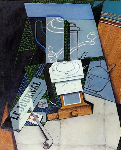 Newspaper with Coffee Mill Juan Gris